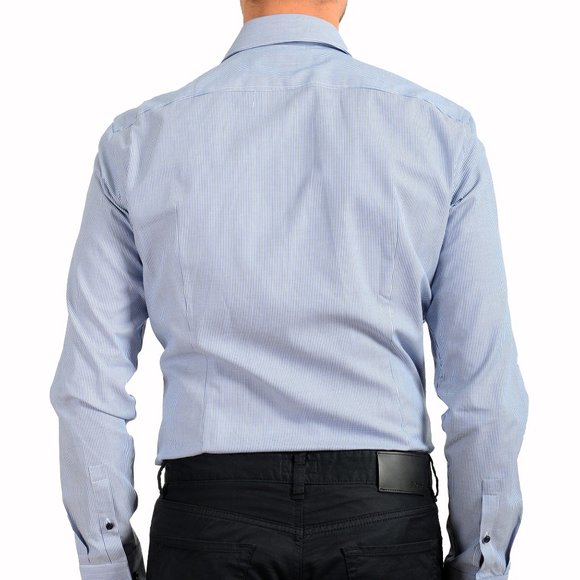 Hugo Boss Men's "Jano" Slim Fit Geometric Print Button Down Dress Shirt - Picture 6 of 10